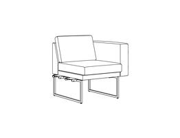 One Place Lounge
/ Arm Right / Fully Upholstered