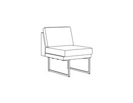 One Place Lounge
/ Armless / Fully Upholstered