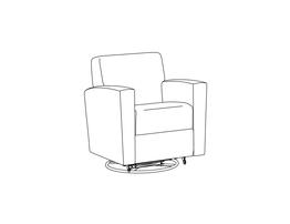 Replay Lounge Glider / Fully Upholstered