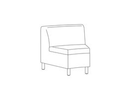 22.5° Inside Wedge / Fully Upholstered