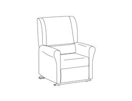 Revival Wallsaver Wing Back Recliner / Fully Upholstered