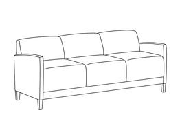 Three Place Sofa / Fully Upholstered