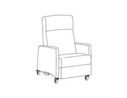 Trendelenburg Four Position Recliner / Upholstered Arm