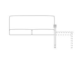 Two Place Add-A-Seat / Accepts Table On Right