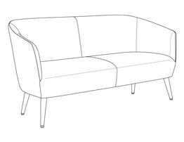 Three Place Sofa / Fully Upholstered