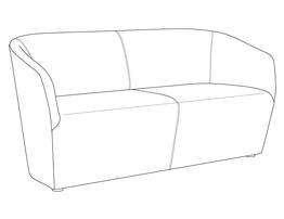 Three Place Sofa / Fully Upholstered