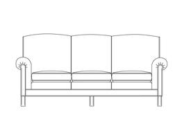 Three Place Sofa