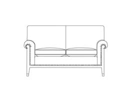 Two Place Sofa