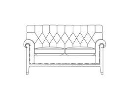Two Place Sofa