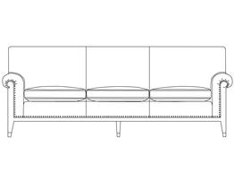 Three Place Sofa