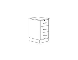 3 Drawer Bedside Cabinet