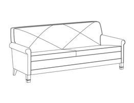Three Place Sofa